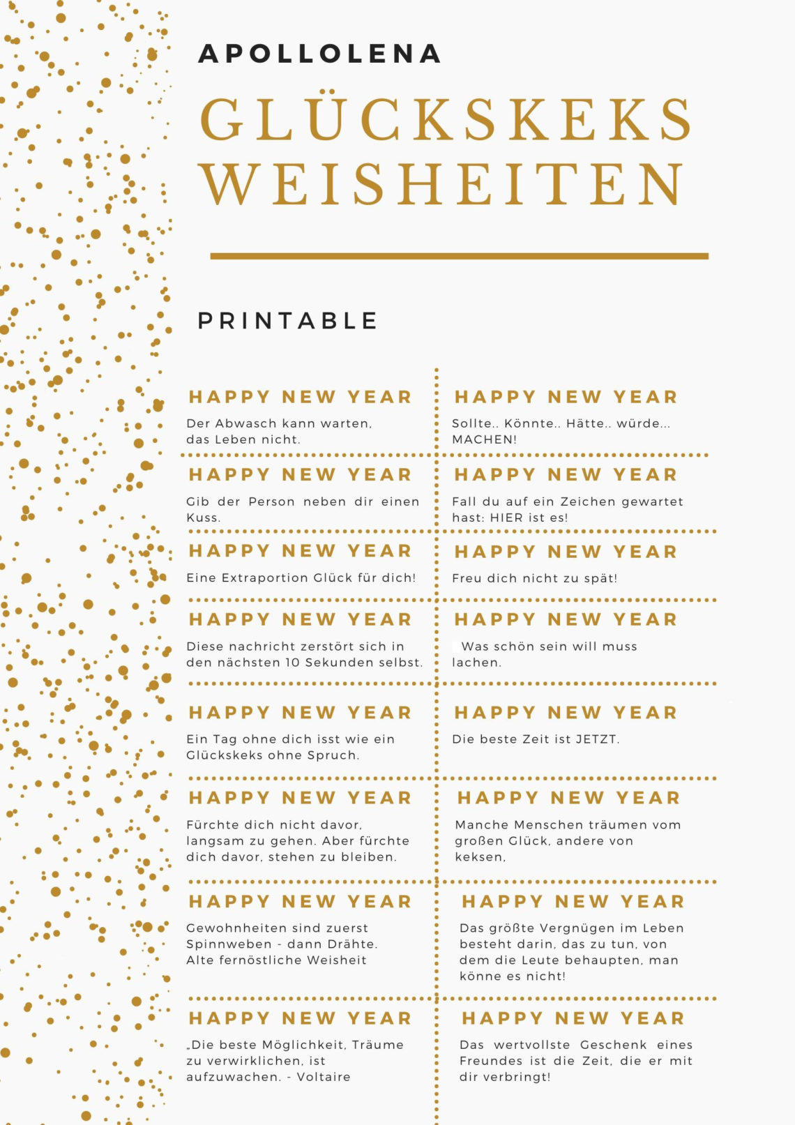Last Minute Silvester DIYs