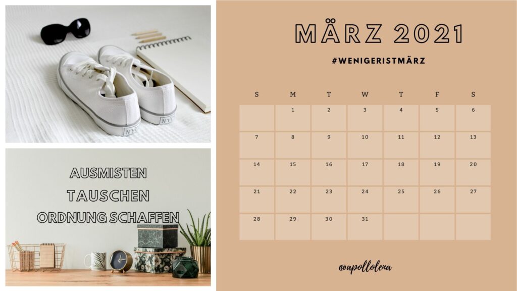 Deine Minimalismus Challenge im März wemiger ist maerz tampate 1024x576 - Deine Minimalismus Challenge im März