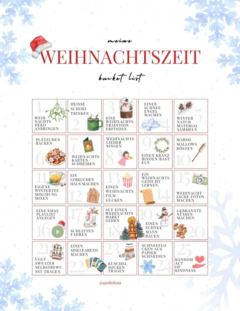 Bucket List Weihnachten 791x1024 - Weihnachts Printables